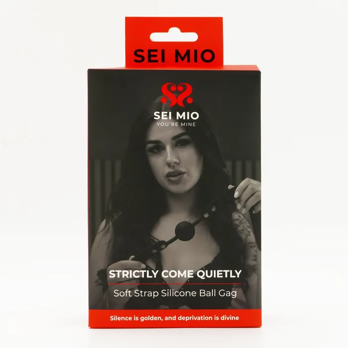 Male Sex Toys SEI MIO Strictly Come Quietly Soft Strap Silicone Ball Gag