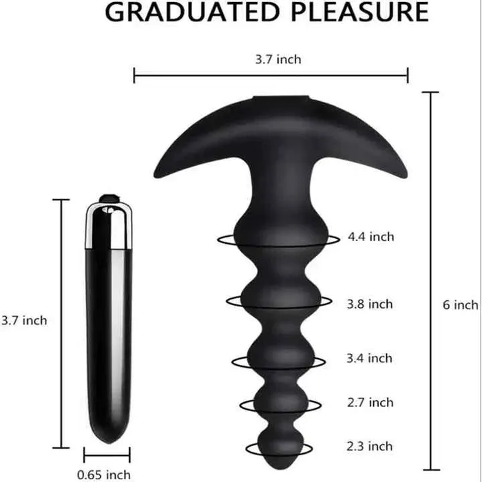 16 Function Rechargeable Bendable Vibrating Anal Beads Wild Night Fantasies Male Sex Toys