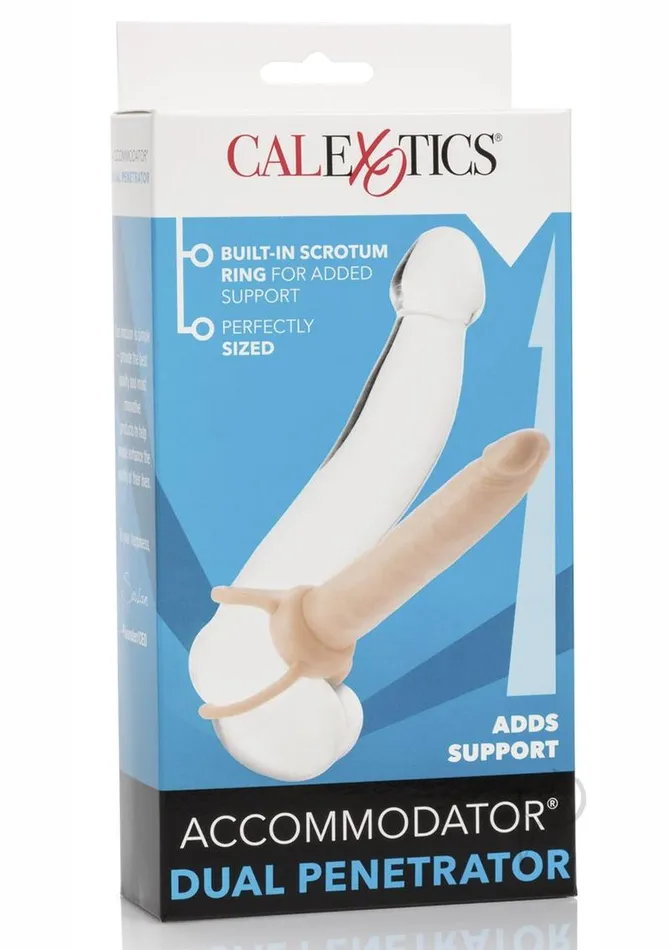 Accommodator Dual Penetrator Dildo Cock Ring Vanilla Extensions Dildos