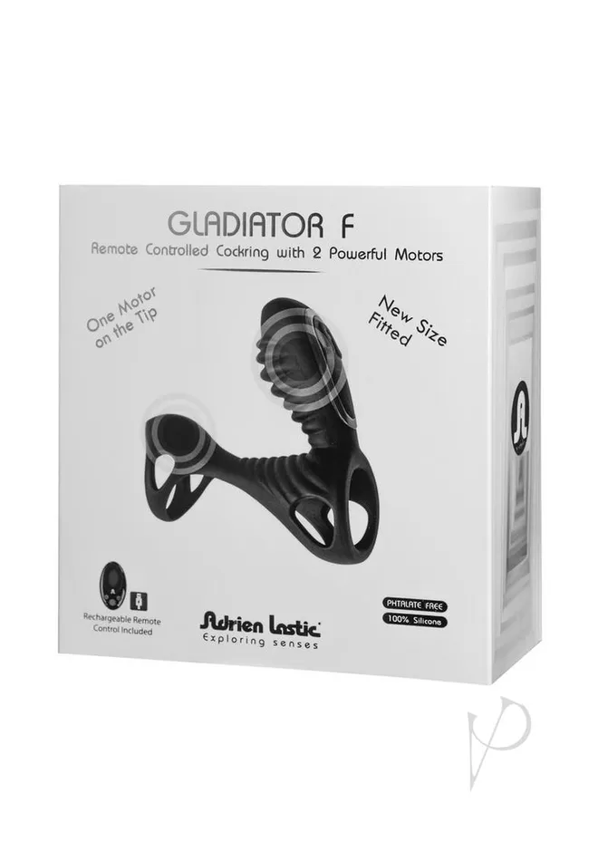 Adrien Lastic Couples Gladiator F Rechargeable Silicone Couples Cock Ring Black Adrien Lastic Couples Gladiator F Rechargeable Silicone Couples Cock Ring Black