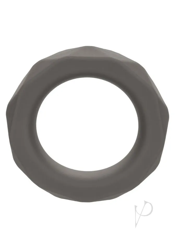 Alpha Liquid Silicone Prolong Presmatic Cock Ring Gray Alpha Male Sex Toys
