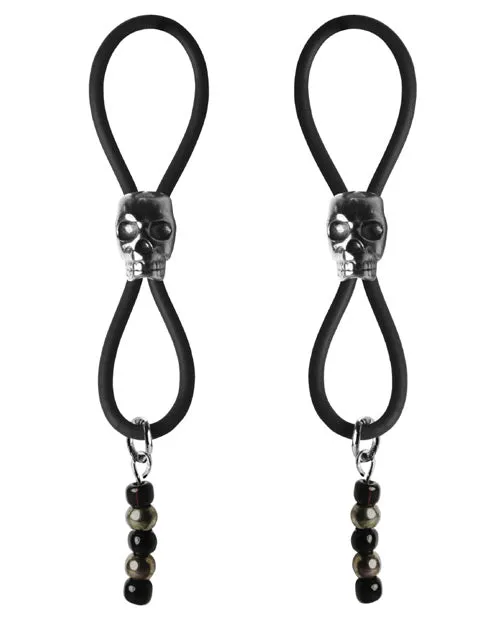 Anal Bijoux De Nip Bijoux de Nip Nipple Halos Black Skull Slider BlackSilver Anal Bijoux De Nip Bijoux de Nip Nipple Halos Black Skull Slider BlackSilver