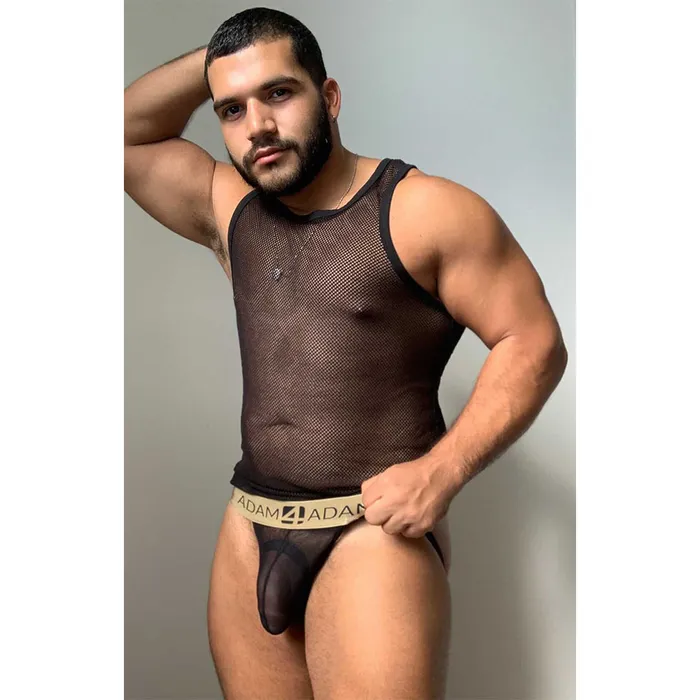 Anal Black Sheer Adam4Adam Jockstrap Adam4Adam