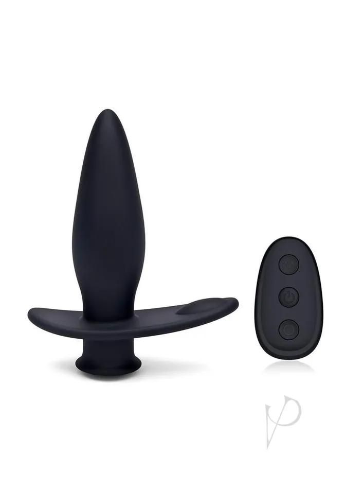 Anal Blue Line Pointer Silicone Deep Drilling Butt Plug with Remote Control Black Blue Line Cand B Gear Anal Blue Line Pointer Silicone Deep Drilling Butt Plug with Remote Control Black Blue Line Cand B Gear