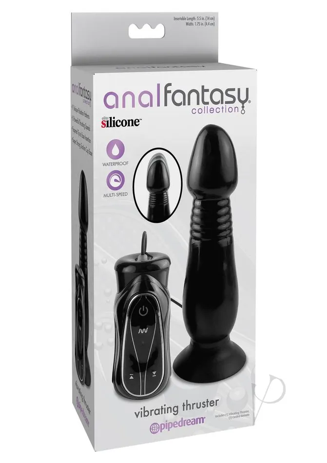 Anal Fantasy Collection Anal Anal Fantasy Collection Silicone Vibrating Anal Probe with Wired Remote Control Black Anal Fantasy Collection Anal Anal Fantasy Collection Silicone Vibrating Anal Probe with Wired Remote Control Black