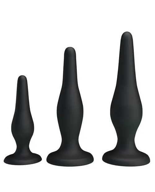 Anal Pretty Love Beginners Mini Anal Kit Black Set of 3 Pretty Love Anal Pretty Love Beginners Mini Anal Kit Black Set of 3 Pretty Love