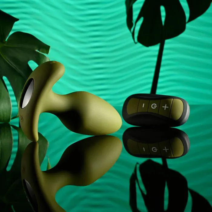 Anal Selopa Selopa THE COLONEL Green Vibrating Butt Plug