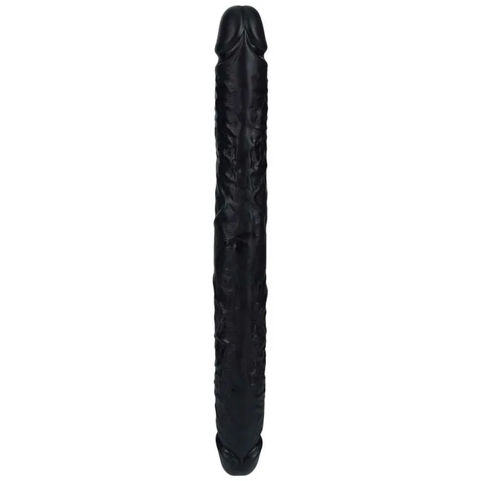 Anal Shots Toys REALROCK 16 Inch Thick Double Dildo Black