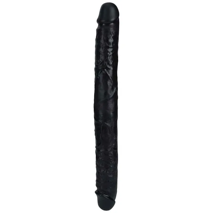 Anal Shots Toys REALROCK 16 Inch Thick Double Dildo Black