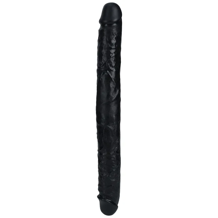 Anal Shots Toys REALROCK 16 Inch Thick Double Dildo Black