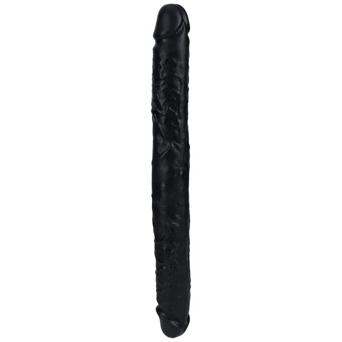 Anal Shots Toys REALROCK 16 Inch Thick Double Dildo Black