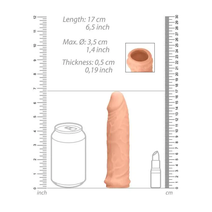 Anal Shots Toys REALROCK 6 Inch Penis Extender