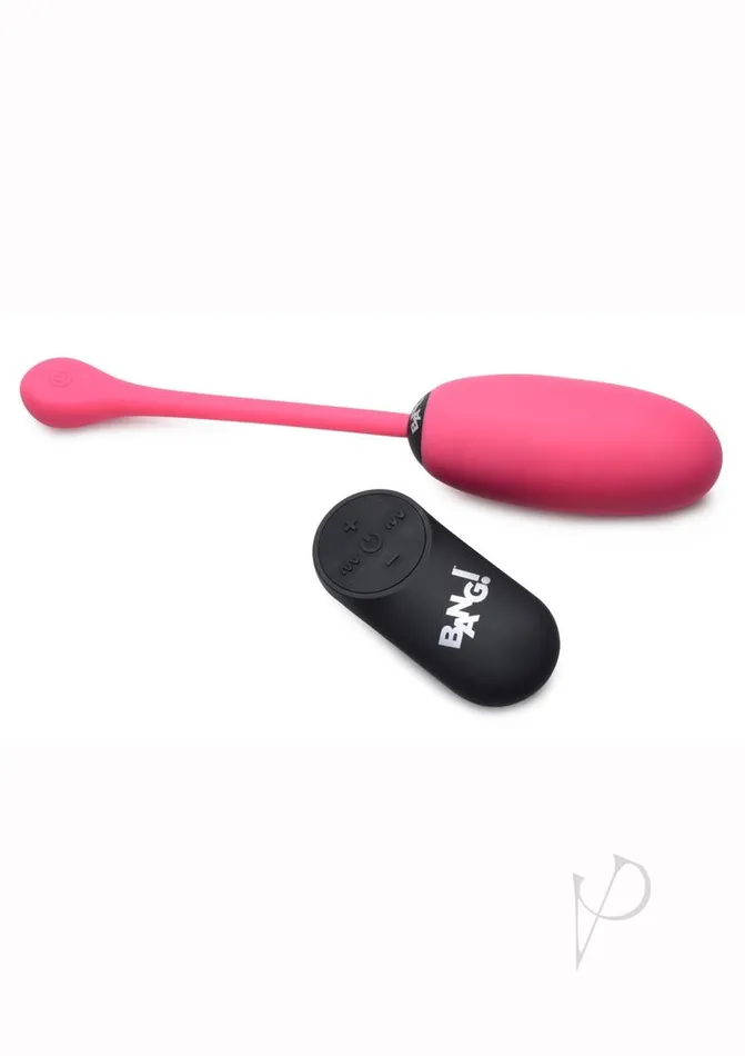 Bang Female Sex Toys Bang 28x Plush Silicone Rechargeable Egg with Remote Control Pink