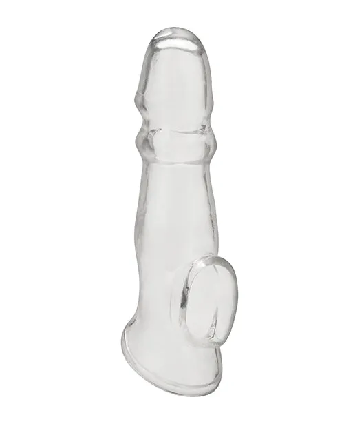 Blue Line Cand B Gear Male Sex Toys Blue Line Girthy Penis Enhancing Sleeve Extension 675in Clear Blue Line Cand B Gear Male Sex Toys Blue Line Girthy Penis Enhancing Sleeve Extension 675in Clear