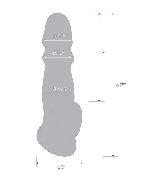 Blue Line Cand B Gear Male Sex Toys Blue Line Girthy Penis Enhancing Sleeve Extension 675in Clear Blue Line Cand B Gear Male Sex Toys Blue Line Girthy Penis Enhancing Sleeve Extension 675in Clear