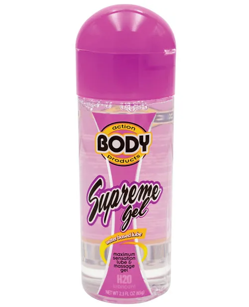 Body Action Products Body Action Supreme Gel Water Based Lubricant 23 oz Anal Body Action Products Body Action Supreme Gel Water Based Lubricant 23 oz Anal