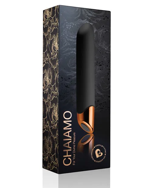 Chaiamo Rechargeable Silicone Vibrator Black Rocks Off Female Sex Toys