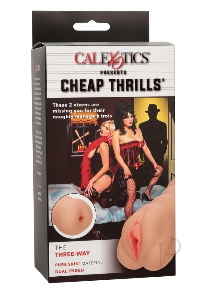 Cheap Thrills Male Sex Toys Cheap Thrills The ThreeWay Dual End Stroker Pussy and Ass Vanilla Cheap Thrills Male Sex Toys Cheap Thrills The ThreeWay Dual End Stroker Pussy and Ass Vanilla