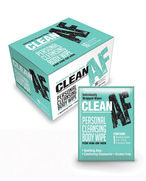 Clean AF Wipes 16 per box Af Vibrators Clean AF Wipes 16 per box Af Vibrators