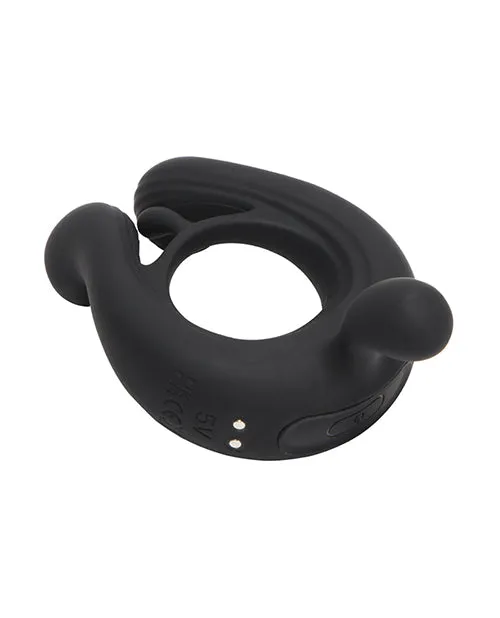 Couples Kairos Vibrating Cock Ring w 3 Bullets Black Honey Play Box Couples Kairos Vibrating Cock Ring w 3 Bullets Black Honey Play Box