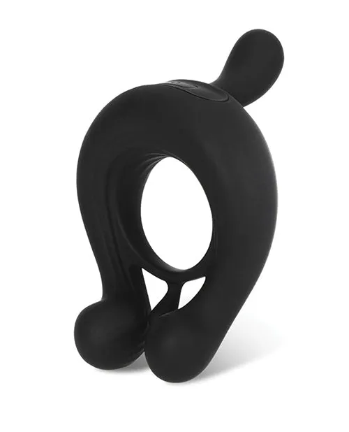 Couples Kairos Vibrating Cock Ring w 3 Bullets Black Honey Play Box Couples Kairos Vibrating Cock Ring w 3 Bullets Black Honey Play Box