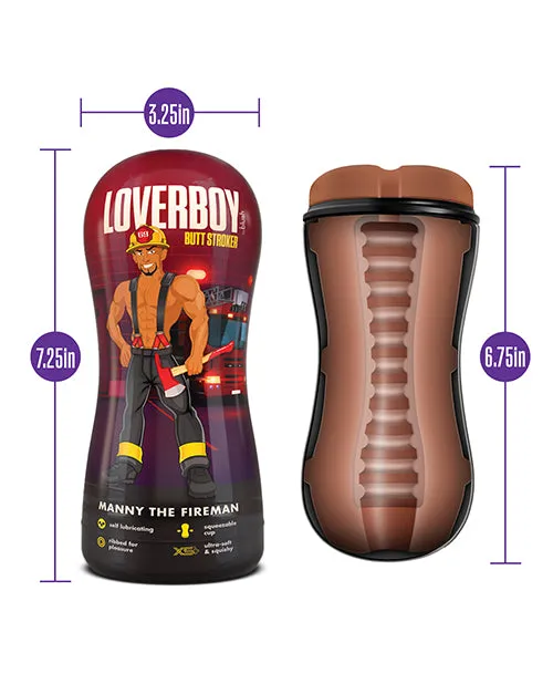 Coverboy Male Sex Toys Coverboy Manny The Fireman Self Lubricating Anal Pocket Stroker Caramel