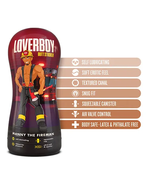 Coverboy Male Sex Toys Coverboy Manny The Fireman Self Lubricating Anal Pocket Stroker Caramel