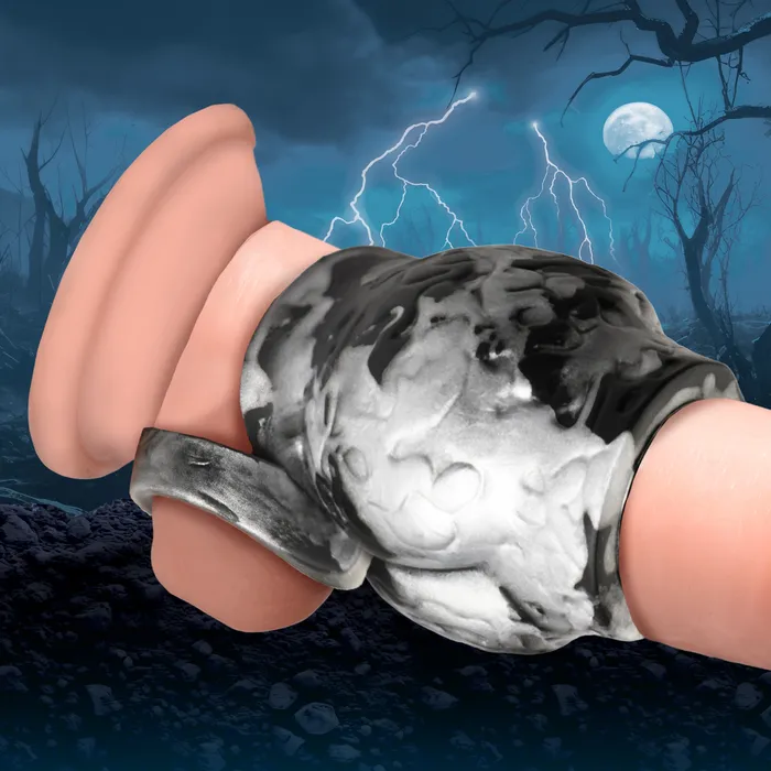 Creature Cocks Male Sex Toys Night Prowler Silicone Girth Enhancer with Ball Strap Creature Cocks Male Sex Toys Night Prowler Silicone Girth Enhancer with Ball Strap