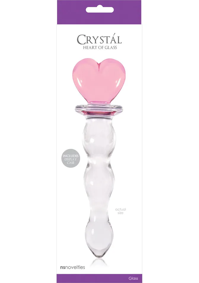 Crystal Dildos Crystal Premium Glass Heart Of Glass Pink