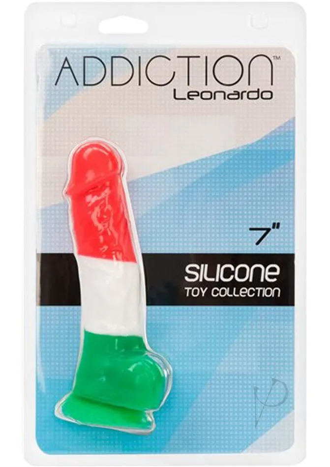 Dildos Addiction Addiction Toy Collection Leonardo Silicone Dildo with Balls 7in Multicolor Dildos Addiction Addiction Toy Collection Leonardo Silicone Dildo with Balls 7in Multicolor