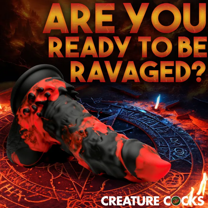 Dildos Creature Cocks Fire Demon Monster Silicone Dildo