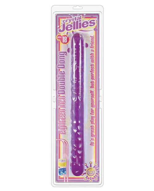 Dildos Crystal Jellies Double Dildo 18in Purple Crystal Jellies Dildos Crystal Jellies Double Dildo 18in Purple Crystal Jellies