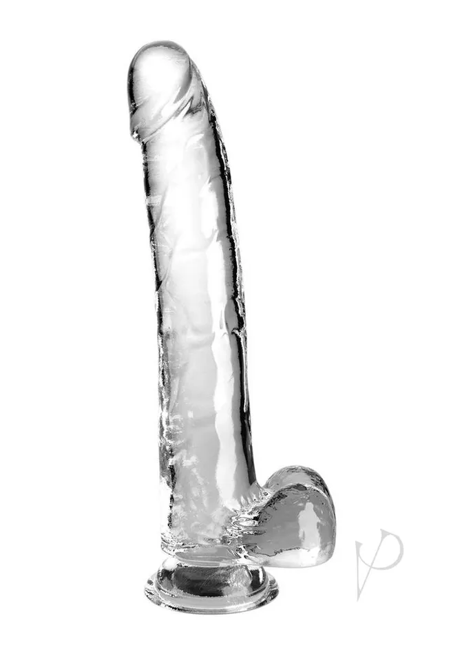 Dildos King Cock King Cock Clear Dildo with Balls 11in Clear