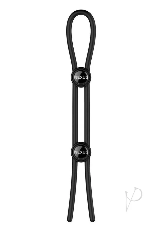 Dildos Nexus Nexus Forge Double Lasso Adjustable Cock and Ball Silicone Cock Tie Black Dildos Nexus Nexus Forge Double Lasso Adjustable Cock and Ball Silicone Cock Tie Black