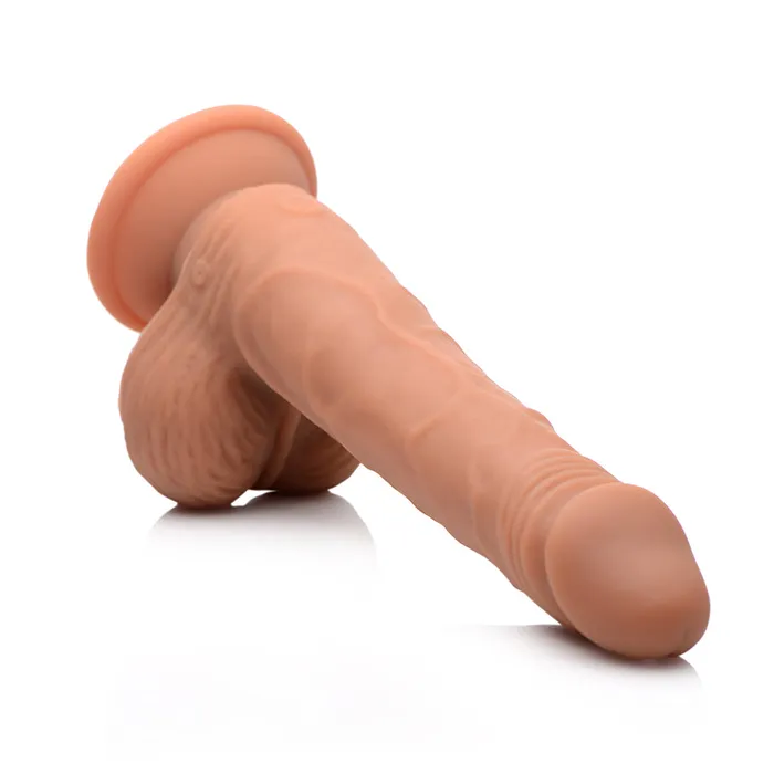 Dildos Thrusting and Vibrating 8 Inch Dildo Curve Toys