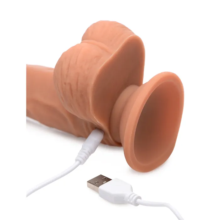 Dildos Thrusting and Vibrating 8 Inch Dildo Curve Toys