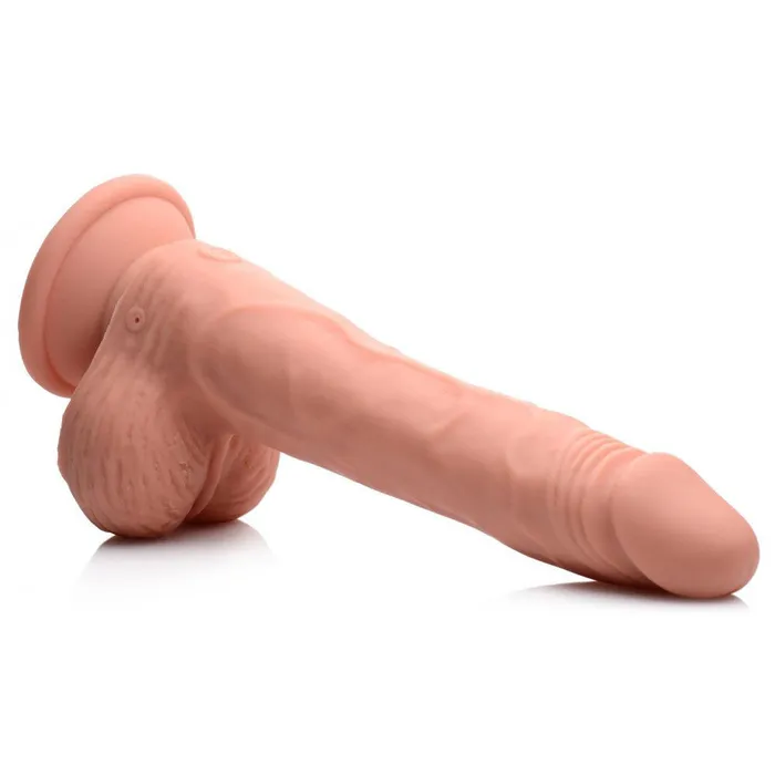 Dildos Thrusting and Vibrating 8 Inch Dildo Curve Toys