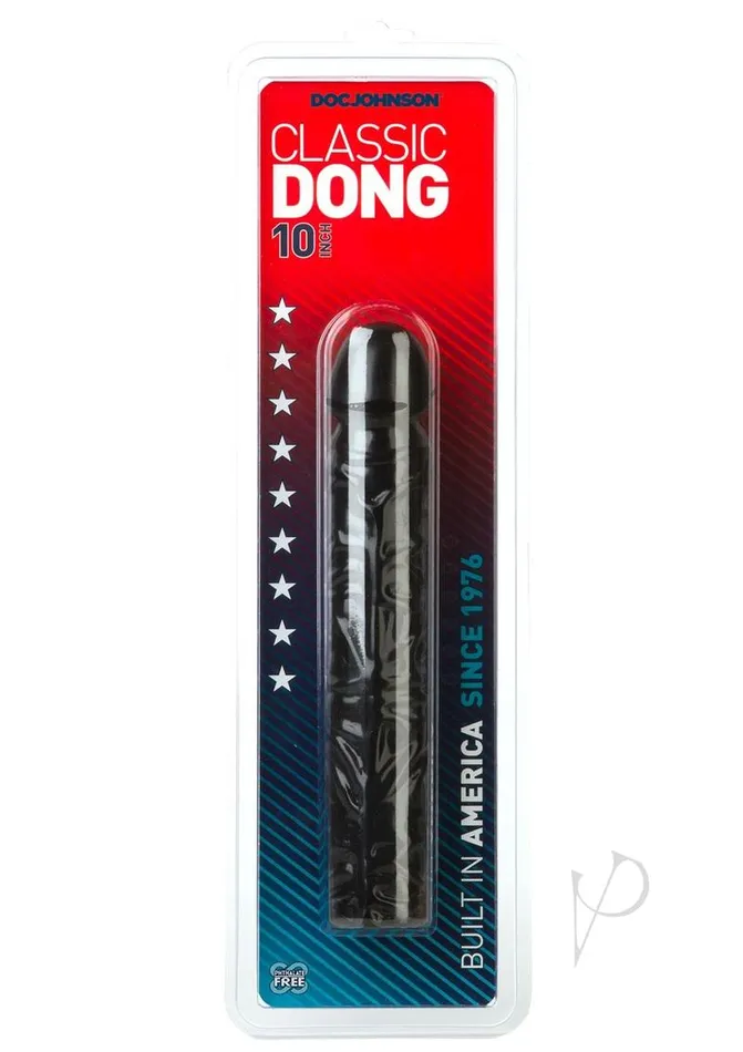 Doc Johnson Dildos Classic Dildo 10in Black