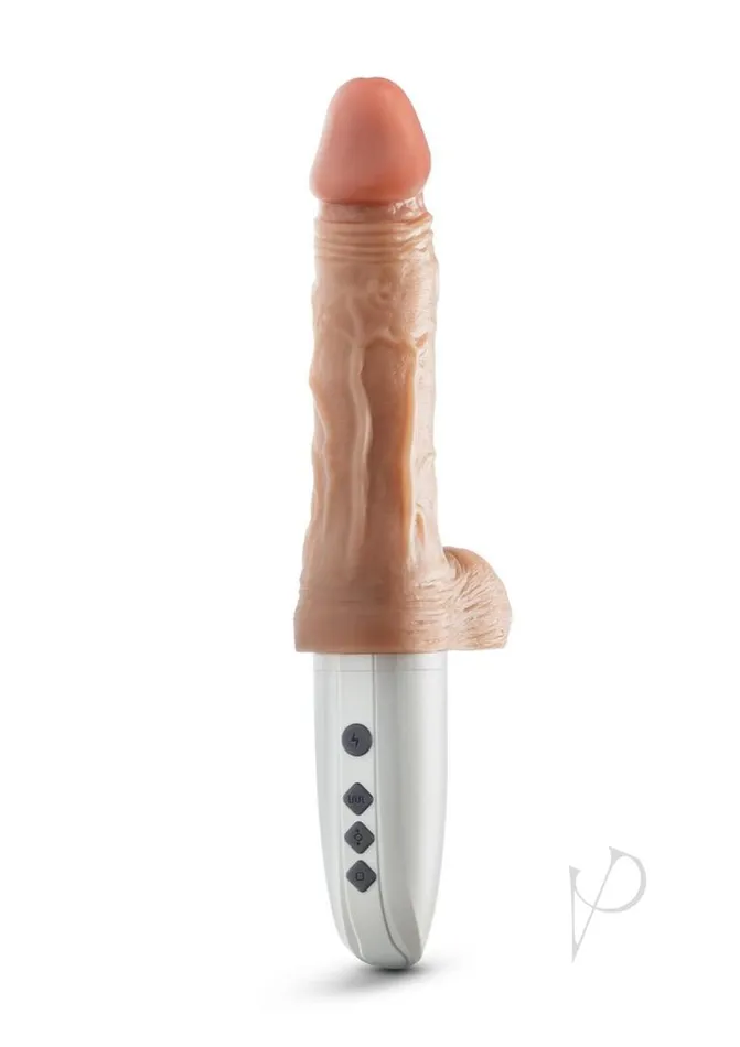 Dr Skin Female Sex Toys Dr Skin Platinum Collection Silicone Dr Hammer Rechargeable Thrusting Dildo with Handle and Remote Control 7in Vanilla Dr Skin Female Sex Toys Dr Skin Platinum Collection Silicone Dr Hammer Rechargeable Thrusting Dildo with Handle and Remote Control 7in Vanilla