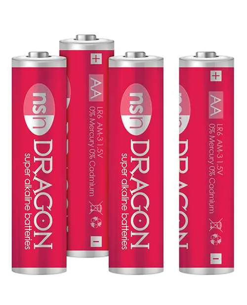 Dragon Male Sex Toys Dragon Alkaline Batteries AA Pack of 4 Dragon Male Sex Toys Dragon Alkaline Batteries AA Pack of 4
