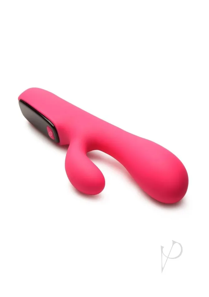 Female Sex Toys Bang Bang Digital Rechargeable Silicone Rabbit Vibrator Pink