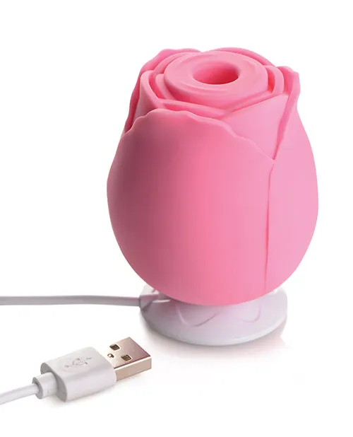 Female Sex Toys Bloomgasm Inmi Bloomgasm Rose 10X Silicone Rechargeable Clitoral Stimulator Pink