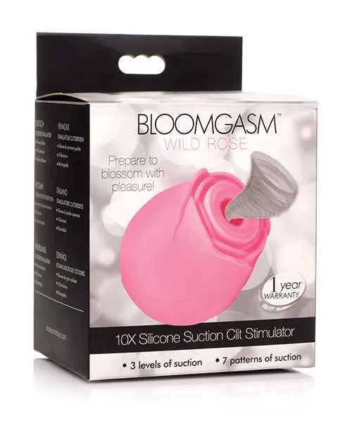 Female Sex Toys Bloomgasm Inmi Bloomgasm Rose 10X Silicone Rechargeable Clitoral Stimulator Pink