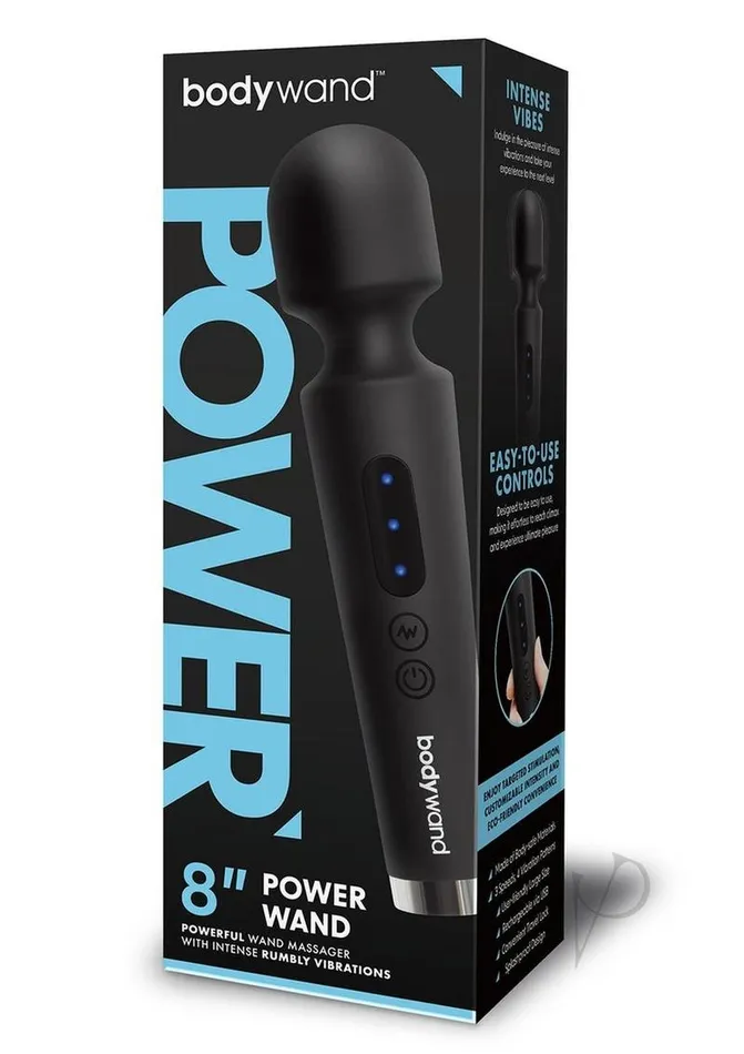 Female Sex Toys Bodywand Bodywand Power Wand Rechargeable Silicone Wand Massager 8in Black Female Sex Toys Bodywand Bodywand Power Wand Rechargeable Silicone Wand Massager 8in Black