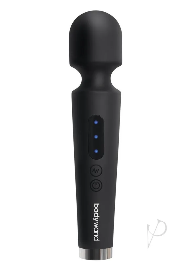 Female Sex Toys Bodywand Bodywand Power Wand Rechargeable Silicone Wand Massager 8in Black