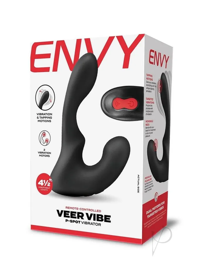 Female Sex Toys Envy Toys Veer Vibe Rechargeable Silicone PSpot Vibrator with Remote Control Black Envy Toys Female Sex Toys Envy Toys Veer Vibe Rechargeable Silicone PSpot Vibrator with Remote Control Black Envy Toys
