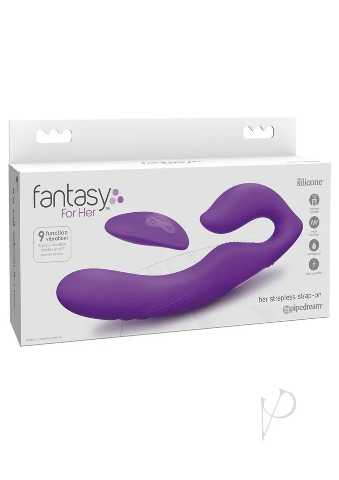 Female Sex Toys Fantasy For Her Fantasy For Her Ultimate Rechargeable MultiFunction Strapless Strapon with Remote Control Purple Female Sex Toys Fantasy For Her Fantasy For Her Ultimate Rechargeable MultiFunction Strapless Strapon with Remote Control Purple
