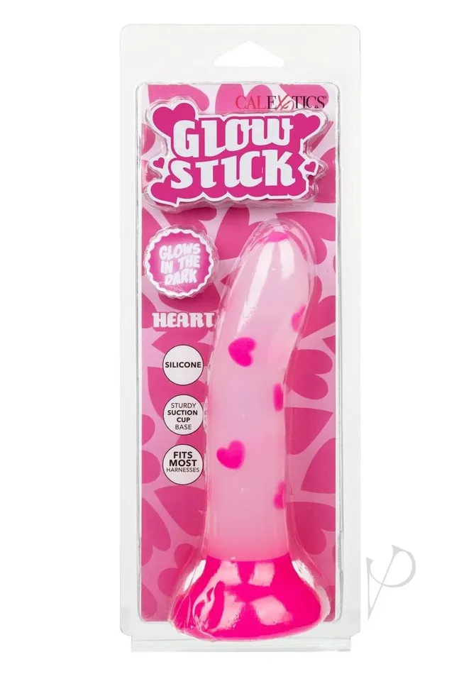Female Sex Toys Glow Stick Glow Stick Heart Silicone Glow in the Dark Dildo with Suction Base Pink Female Sex Toys Glow Stick Glow Stick Heart Silicone Glow in the Dark Dildo with Suction Base Pink