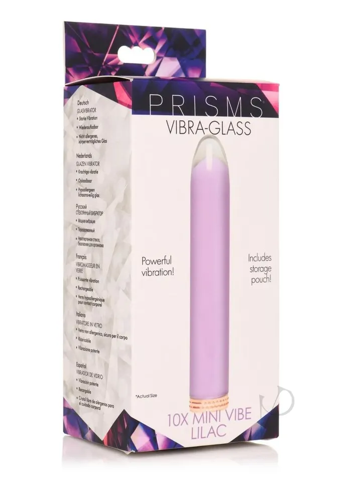 Female Sex Toys Prisms Prisms 10X Mini Vibrating Rechargeable Glass Bullet Lilac Female Sex Toys Prisms Prisms 10X Mini Vibrating Rechargeable Glass Bullet Lilac