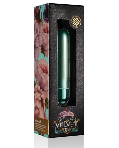 Female Sex Toys Rocks Off Touch Of Velvet Bullet Vibrator Aqua Lily